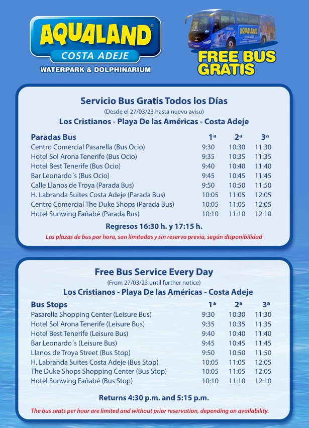 aqualand bus